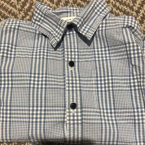 Boys Janie and Jack checkered button down